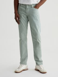 Tellis SUD Sulfur Matcha Latte Sueded Modern Slim MENS BOTTOMS Photo 3
