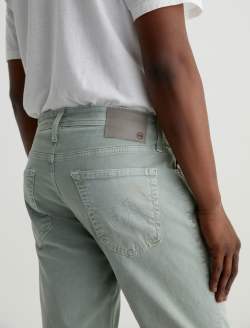 Tellis SUD Sulfur Matcha Latte Sueded Modern Slim MENS BOTTOMS Photo 7