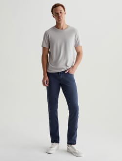 Tellis SUD Sulfur Marine Haze Sueded Modern Slim MENS BOTTOMS Photo 1