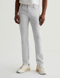 Tellis SUD Silver Fog Sueded Modern Slim MENS BOTTOMS Photo 3