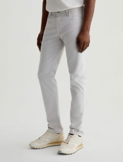 Tellis SUD Silver Fog Sueded Modern Slim MENS BOTTOMS Photo 6