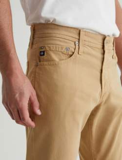 Tellis SUD Tawny Beige Sueded Modern Slim MENS BOTTOMS Photo 4