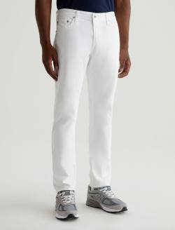 Tellis SUD White Sueded Modern Slim MENS BOTTOMS Photo 2