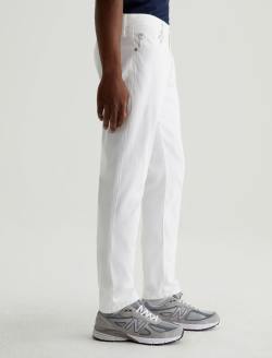 Tellis SUD White Sueded Modern Slim MENS BOTTOMS Photo 4