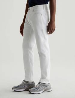 Tellis SUD White Sueded Modern Slim MENS BOTTOMS Photo 5