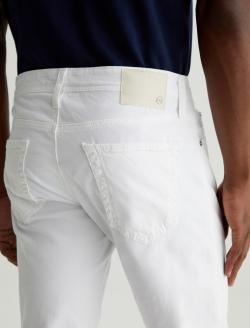 Tellis SUD White Sueded Modern Slim MENS BOTTOMS Photo 6