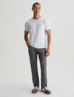 Everett Commuter Performance Folkestone Grey Airluxe™ Slim Straight MENS BOTTOMS Photo 2