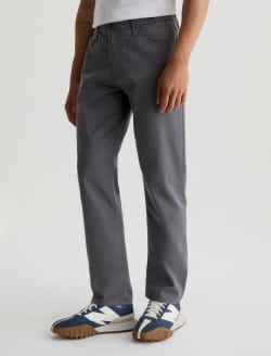 Everett Commuter Performance Folkestone Grey Airluxe™ Slim Straight MENS BOTTOMS Photo 6