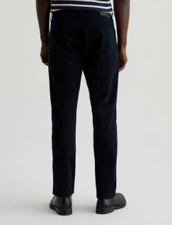Everett Commuter Performance Pure Black Airluxe™ Slim Straight MENS BOTTOMS Photo 5