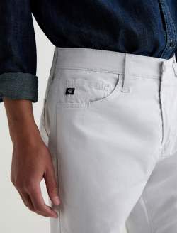 Everett Commuter Performance Almost White Airluxe™ Slim Straight MENS BOTTOMS Photo 6
