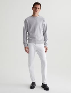 Everett White Slim Straight AG Cloud Soft Denim™ MENS BOTTOMS Photo 1