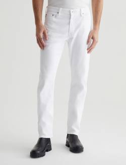 Everett White Slim Straight AG Cloud Soft Denim™ MENS BOTTOMS Photo 2