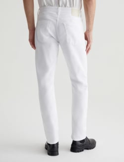 Everett White Slim Straight AG Cloud Soft Denim™ MENS BOTTOMS Photo 6