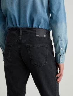 Everett Linen Pant Sulfur Antique Black Slim Straight MENS BOTTOMS Photo 7