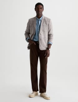 Everett Linen Pant Sulfur Oak Barrel Slim Straight MENS BOTTOMS Photo 2