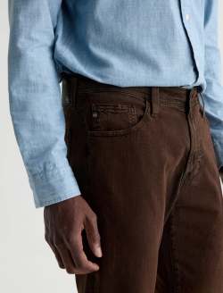 Everett Linen Pant Sulfur Oak Barrel Slim Straight MENS BOTTOMS Photo 4