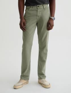 Everett Linen Pant Sulfur Spruce Green Slim Straight MENS BOTTOMS Photo 3