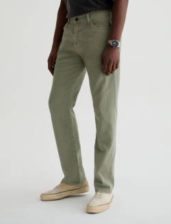 Everett Linen Pant Sulfur Spruce Green Slim Straight MENS BOTTOMS Photo 6