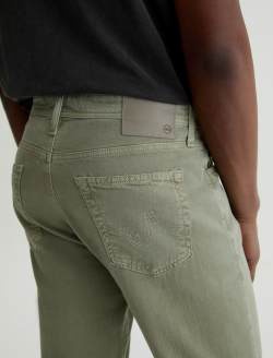 Everett Linen Pant Sulfur Spruce Green Slim Straight MENS BOTTOMS Photo 7