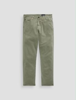 Everett Linen Pant Sulfur Spruce Green Slim Straight MENS BOTTOMS Photo 1