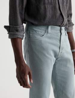 Everett Linen Pant Sulfur Smoky Sapphire Slim Straight MENS BOTTOMS Photo 4