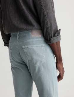 Everett Linen Pant Sulfur Smoky Sapphire Slim Straight MENS BOTTOMS Photo 7