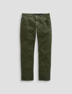 Everett Corduroy Urban Green Slim Straight MENS BOTTOMS Photo 1