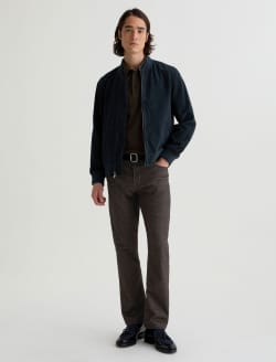 Everett Moleskin Textured Houndstooth Black Multi Slim Straight MENS BOTTOMS Photo 2