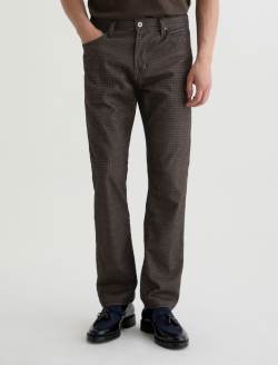 Everett Moleskin Textured Houndstooth Black Multi Slim Straight MENS BOTTOMS Photo 3