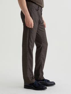 Everett Moleskin Textured Houndstooth Black Multi Slim Straight MENS BOTTOMS Photo 5