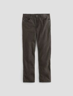 Everett Moleskin Textured Houndstooth Black Multi Slim Straight MENS BOTTOMS Photo 1