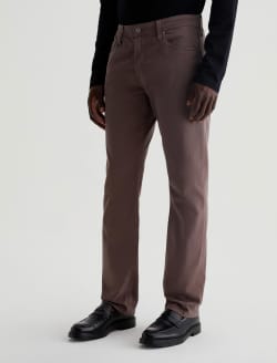 Everett SUD Berry Brown Sueded Slim Straight MENS BOTTOMS Photo 6