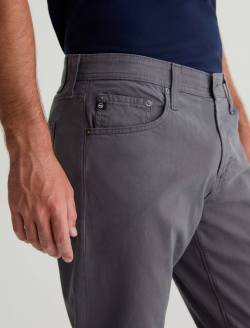 Everett SUD Folkestone Grey Sueded Slim Straight MENS BOTTOMS Photo 3