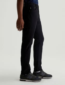 Everett SUD Super Black Sueded Slim Straight MENS BOTTOMS Photo 5