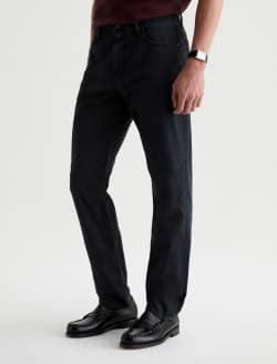 Everett Pant Sulfur Antique Black Sueded Sateen Slim Straight MENS BOTTOMS Photo 6