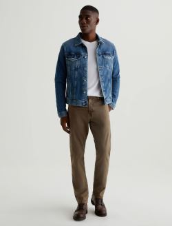Everett SUD Sulfur Faded Ashwood Sueded Slim Straight MENS BOTTOMS Photo 1