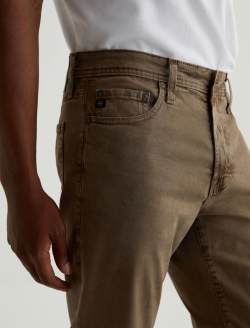 Everett SUD Sulfur Faded Ashwood Sueded Slim Straight MENS BOTTOMS Photo 3