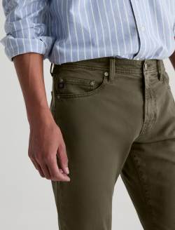 Everett SUD Pant Sulfur Fern Springs Sueded Sateen Slim Straight MENS BOTTOMS Photo 4