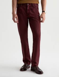 Everett Pant Sulfur Jazz Berry Sueded Sateen Slim Straight MENS BOTTOMS Photo 3