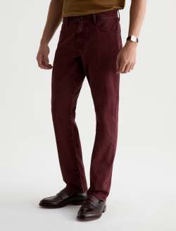 Everett Pant Sulfur Jazz Berry Sueded Sateen Slim Straight MENS BOTTOMS Photo 6