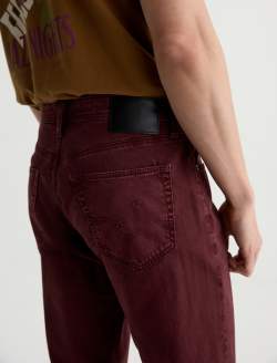 Everett Pant Sulfur Jazz Berry Sueded Sateen Slim Straight MENS BOTTOMS Photo 7