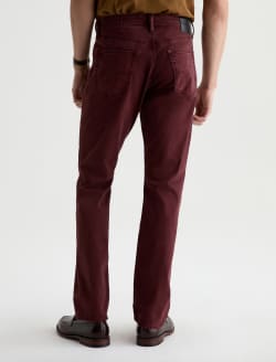 Everett Pant Sulfur Jazz Berry Sueded Sateen Slim Straight MENS BOTTOMS Photo 8