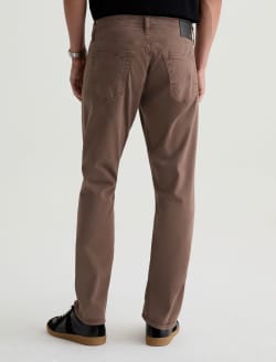 Everett Sulfur Taupe Grey Sueded Slim Straight MENS BOTTOMS Photo 8