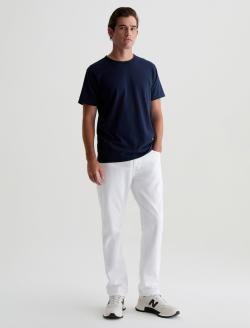 Everett SUD White Sueded Slim Straight MENS BOTTOMS Photo 1