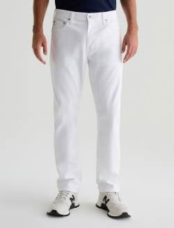 Everett SUD White Sueded Slim Straight MENS BOTTOMS Photo 2