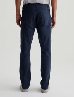 Everett Inky Blue Wash & Wear Slim Straight MENS BOTTOMS Photo 7