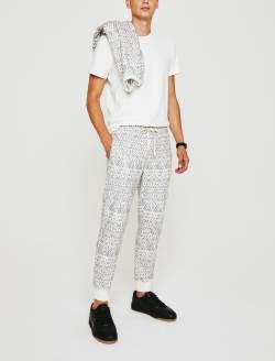 Kenji Sweatpant Diamond Chevron Blue Multi Classic Sweatpant MENS TOPS Photo 1