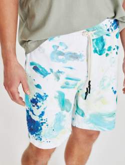 Kenji Sweatshort Garden Paint Multicolor Classic Sweatshorts MENS BOTTOMS Photo 6