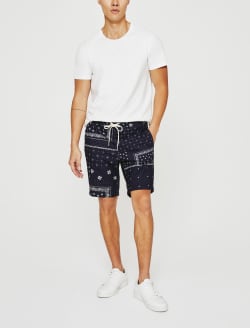 Kenji Sweatshort AG Bandana Deep Navy Classic Sweatshorts MENS BOTTOMS Photo 1