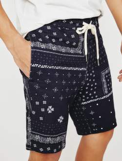 Kenji Sweatshort AG Bandana Deep Navy Classic Sweatshorts MENS BOTTOMS Photo 2